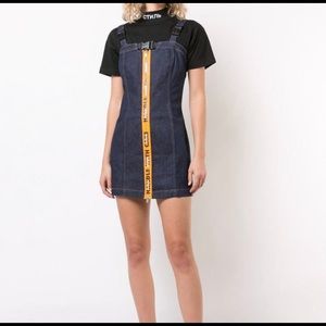 Heron Preston Handle With Care Denim Dress